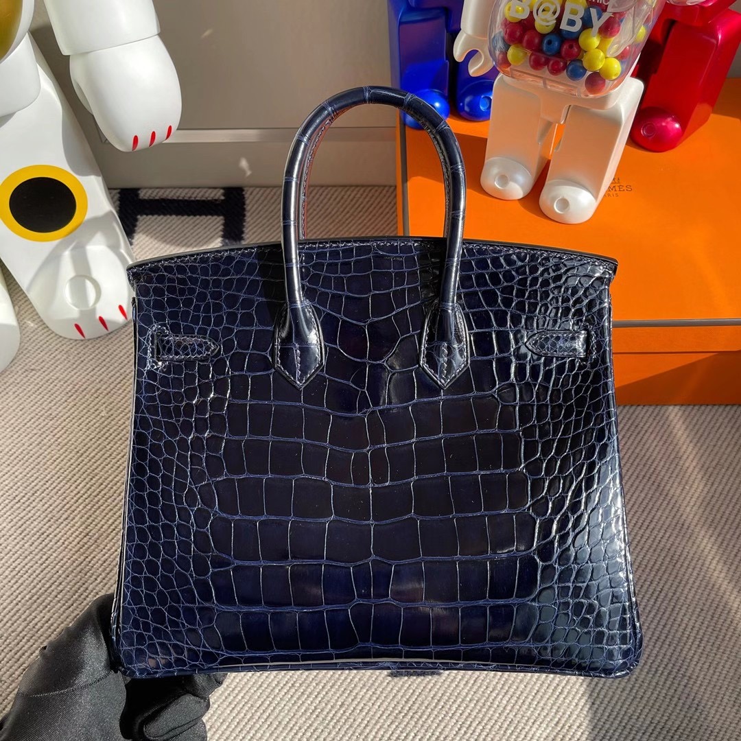 香港東區柴灣 愛馬仕鉑金包 Hermes Birkin 25cm 73 Blue sapphire 81 gris tourterelle 美洲鱷魚