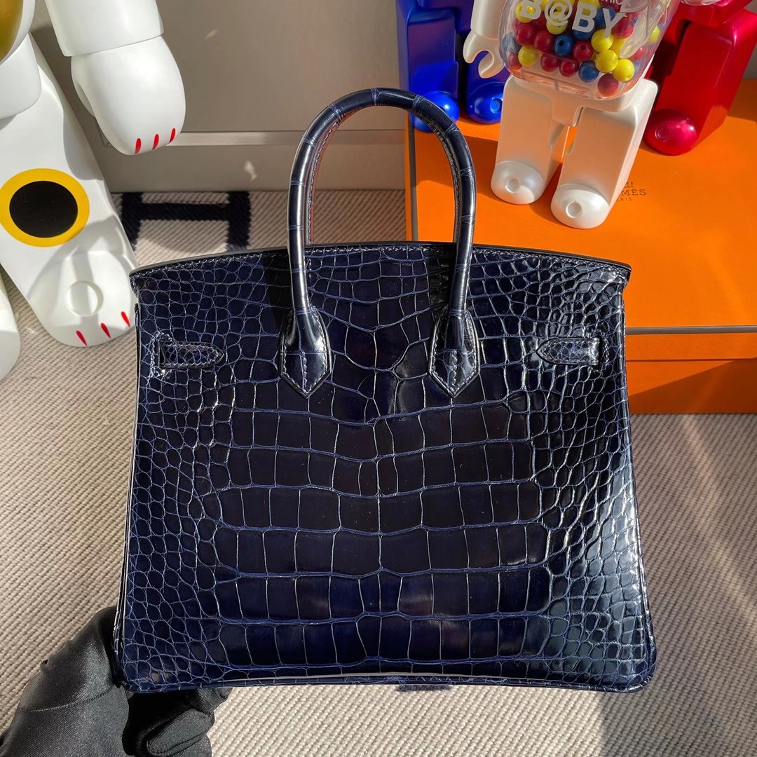 香港東區柴灣 愛馬仕鉑金包 Hermes Birkin 25cm 73 Blue sapphire 81 gris tourterelle 美洲鱷魚