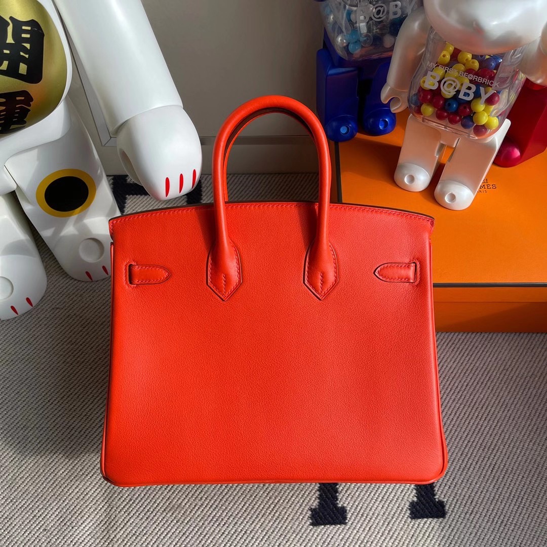 香港屯門區屯門 大欖 Hermes Birkin 25cm 9J Feu 火焰橙 Swift calfskin 金扣