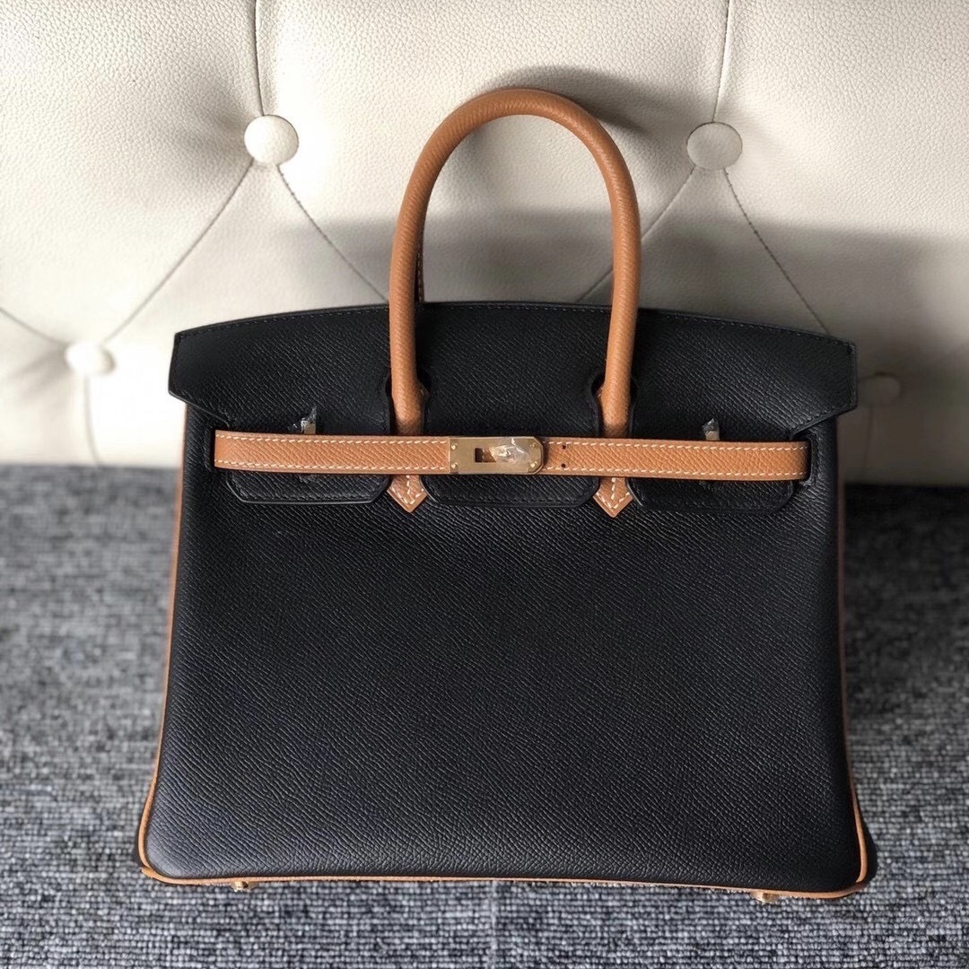 愛馬仕鉑金包價格及圖片尺寸 Hermes HSS Birkin 25cm CK89 Noir 1H toffee