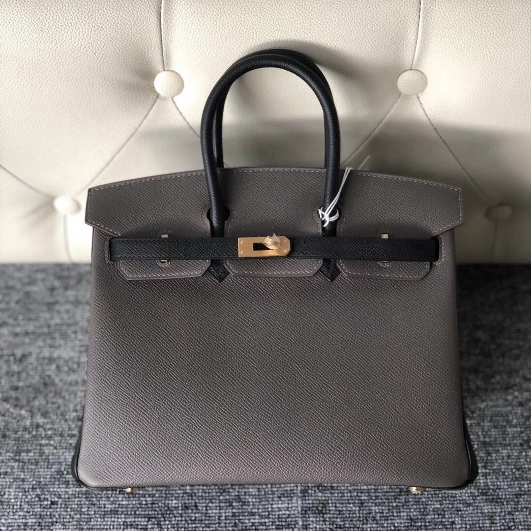 愛馬仕鉑金包多少錢一個 Hermes HSS Birkin 25cm 8F Etain 錫器灰 89 Noir