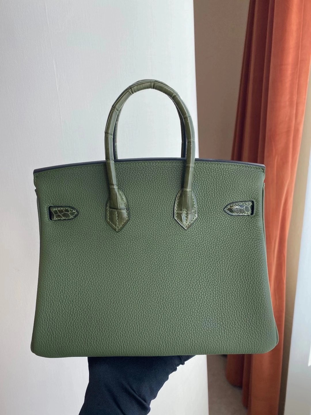 Hermès Birkin 25cm Touch V6 Cacncpee 叢林綠 拼 6H Olive green 橄欖綠