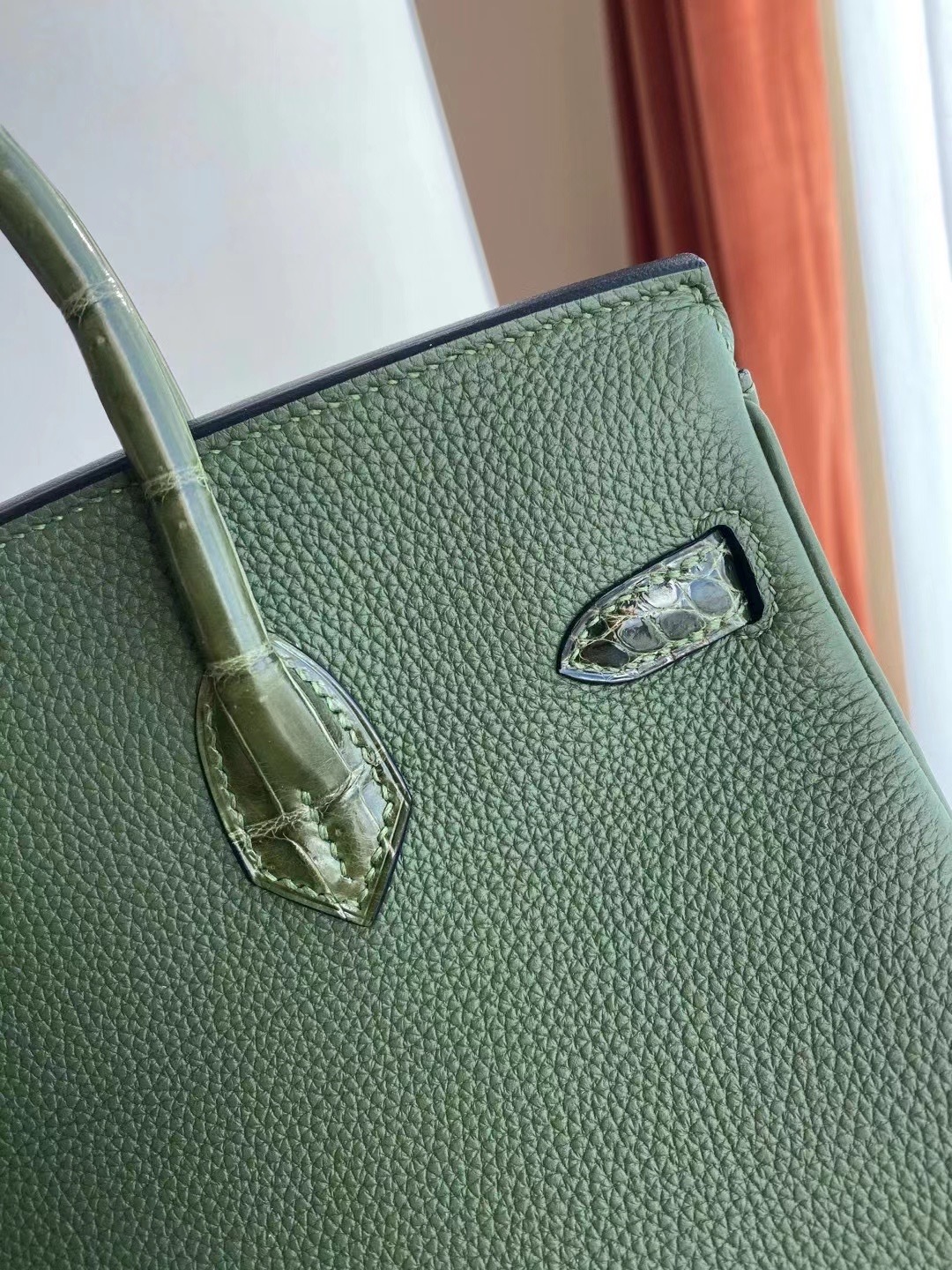 Hermès Birkin 25cm Touch V6 Cacncpee 叢林綠 拼 6H Olive green 橄欖綠