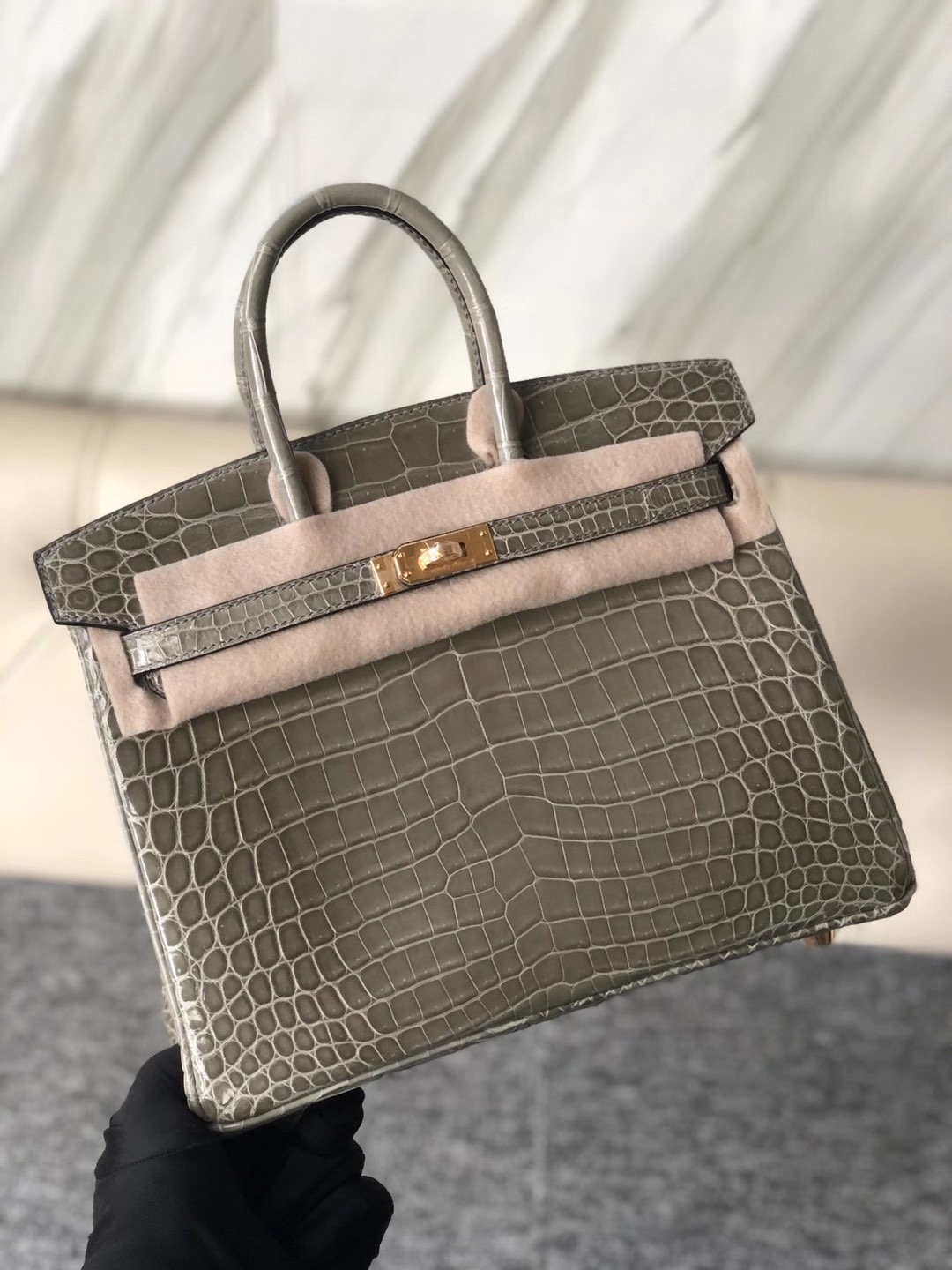 臺北市大安區愛馬仕鉑金包 Hermes Birkin 25cm 81斑鳩灰 Gris Tourterelle