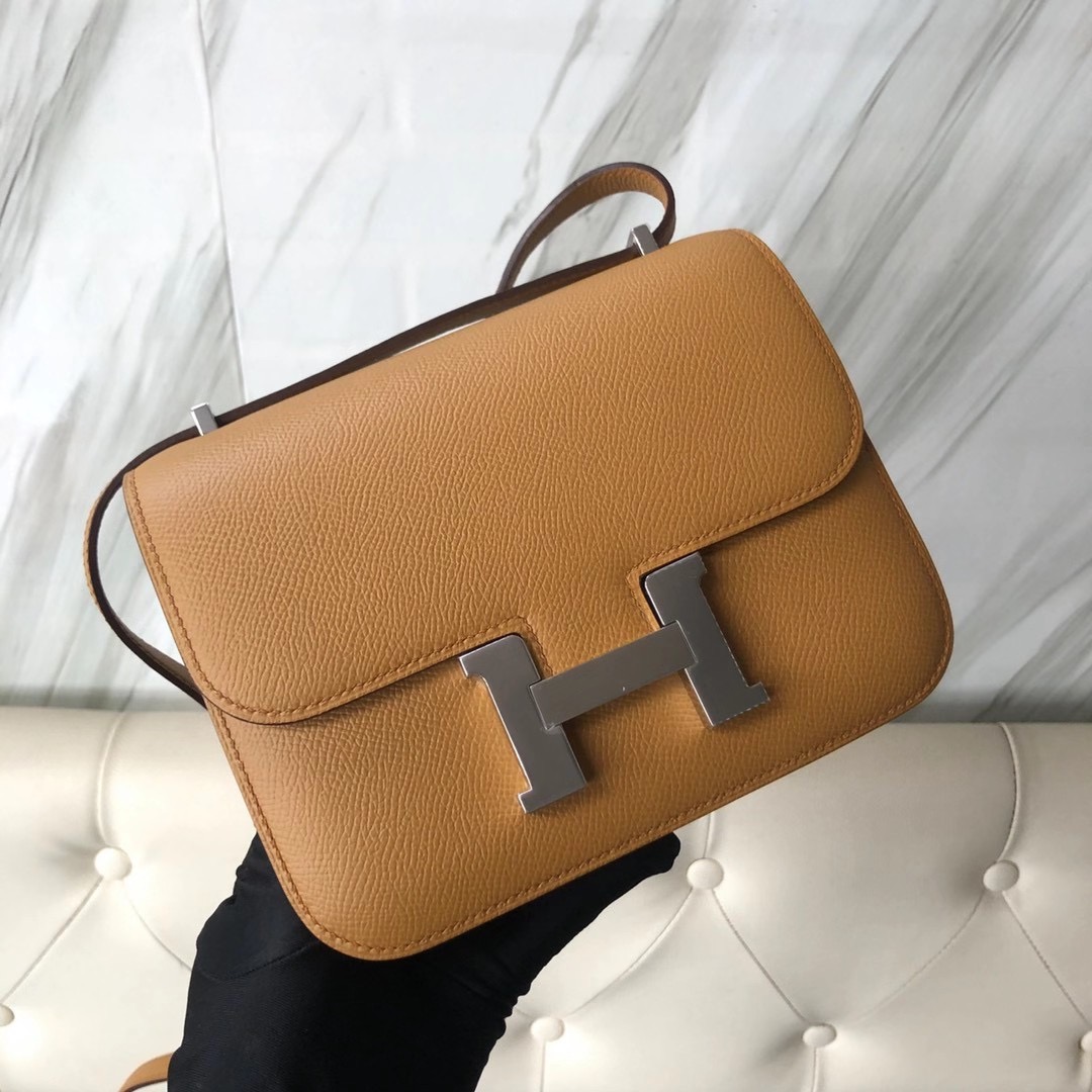 愛馬仕包包多少錢 Taiwan Hermes Constance 19cm 2S Seasme 芝麻色 Epsom