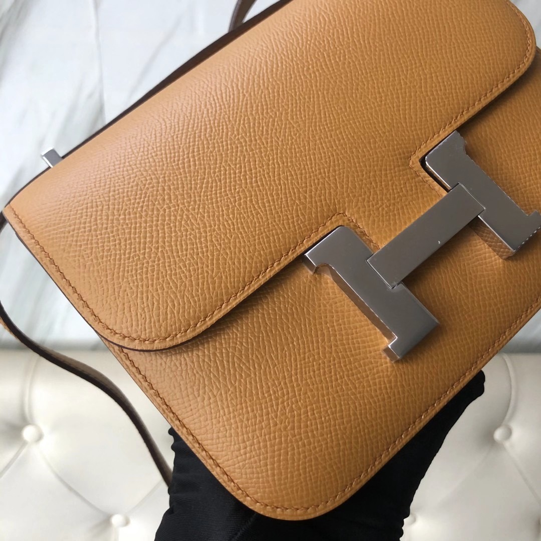 愛馬仕包包多少錢 Taiwan Hermes Constance 19cm 2S Seasme 芝麻色 Epsom