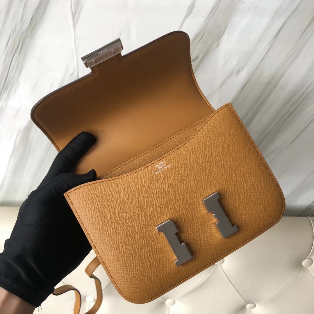 愛馬仕包包多少錢 Taiwan Hermes Constance 19cm 2S Seasme 芝麻色 Epsom