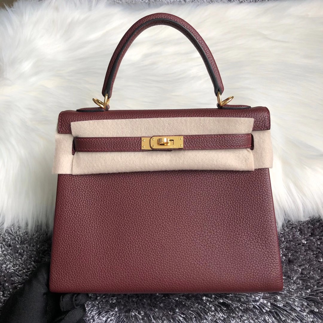 愛馬仕2021年什麽刻印 Z 刻印 Hermes Kelly 25cm togo 55 Rouge H 愛馬仕紅