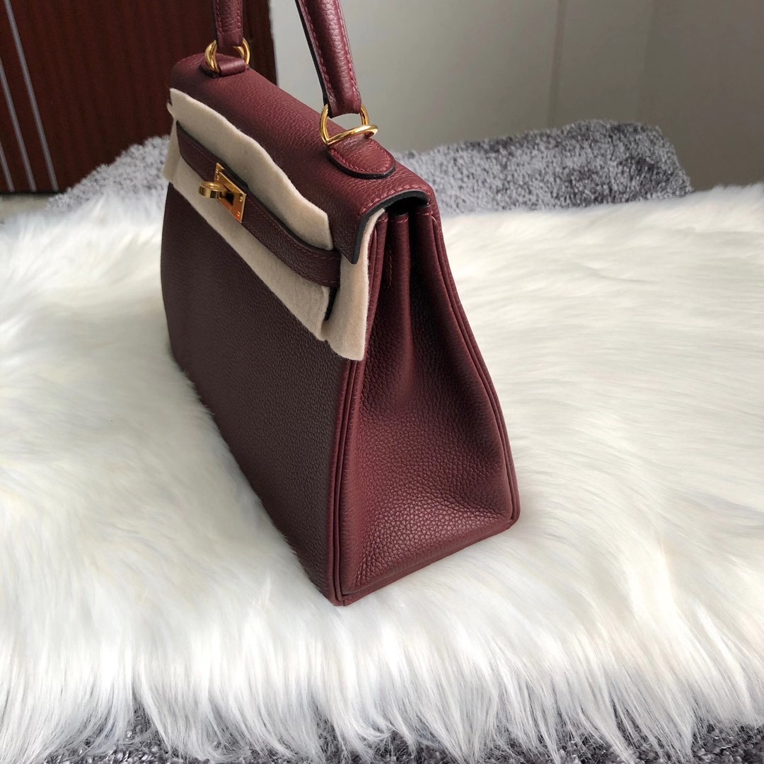 愛馬仕2021年什麽刻印 Z 刻印 Hermes Kelly 25cm togo 55 Rouge H 愛馬仕紅