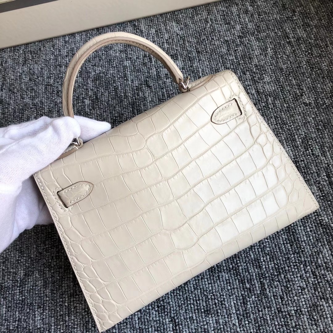 臺灣臺中市豐原區 愛馬仕迷你凱莉包2代 Hermes Kelly Mini 2 Matte Alligator Crocodile