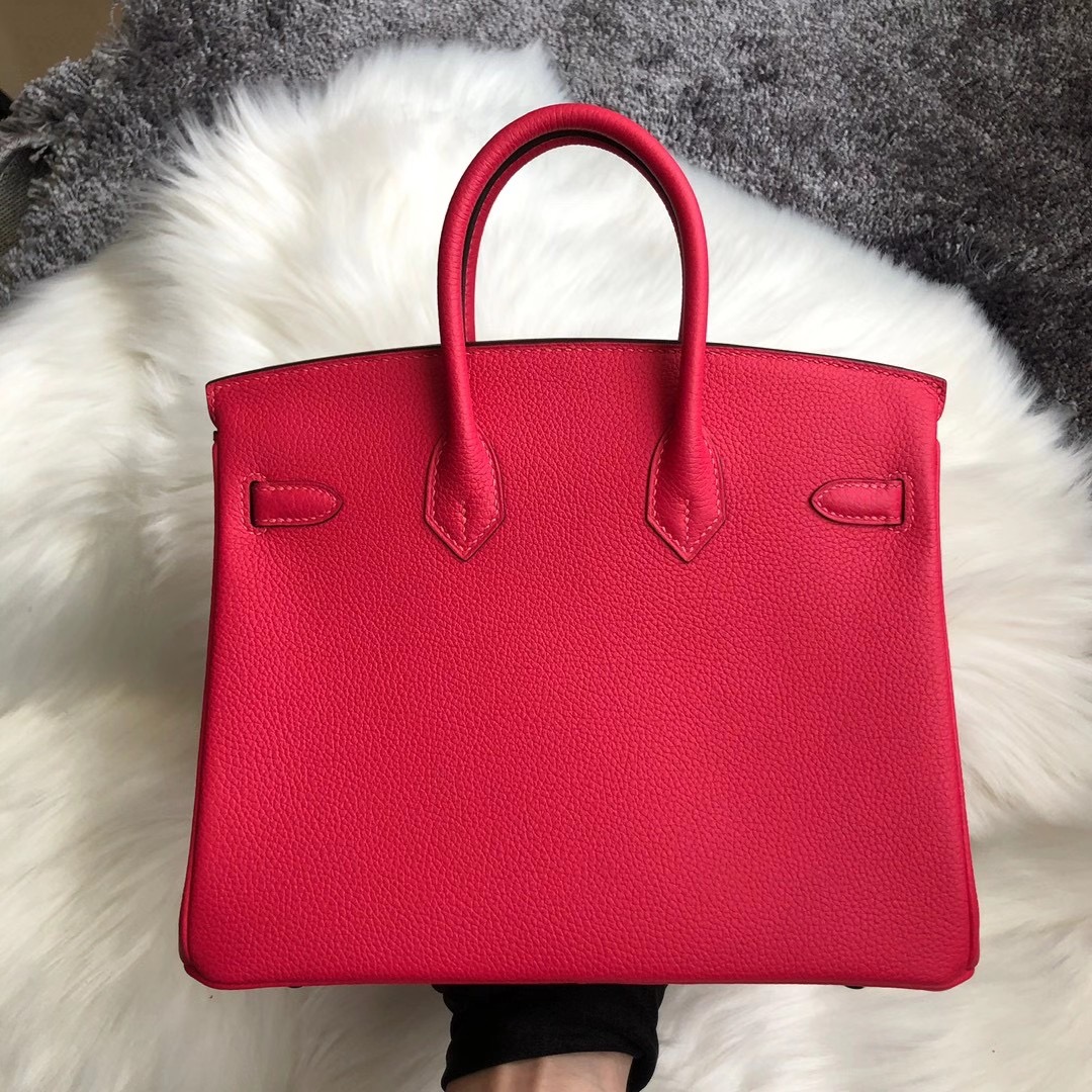 臺灣新北市萬裏區 Hermes Birkin 25cm Bag Togo CKI6 Rose Extrême 極致粉