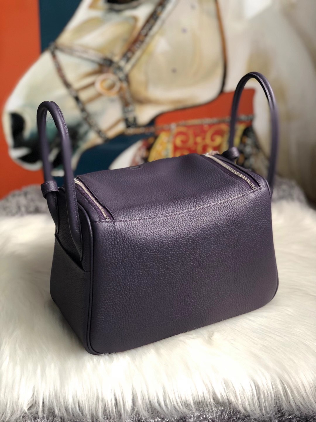 臺灣苗栗縣 彰化縣 南投縣 Taiwan Hermes Lindy 26cm Clemence 59 Raisin 葡萄紫