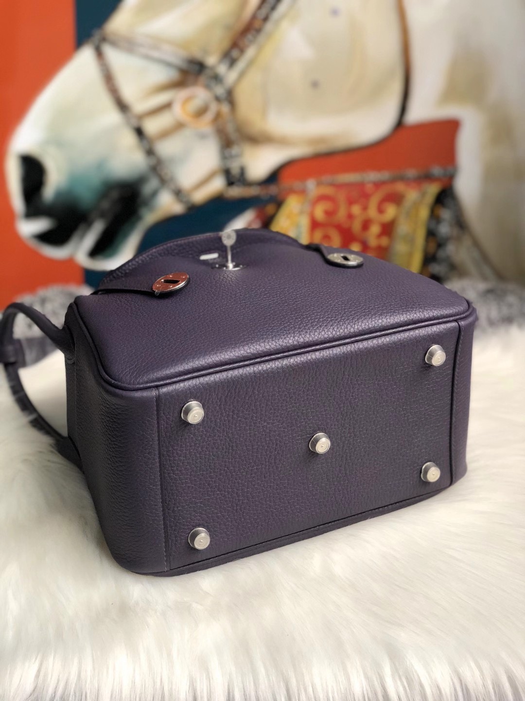 臺灣苗栗縣 彰化縣 南投縣 Taiwan Hermes Lindy 26cm Clemence 59 Raisin 葡萄紫