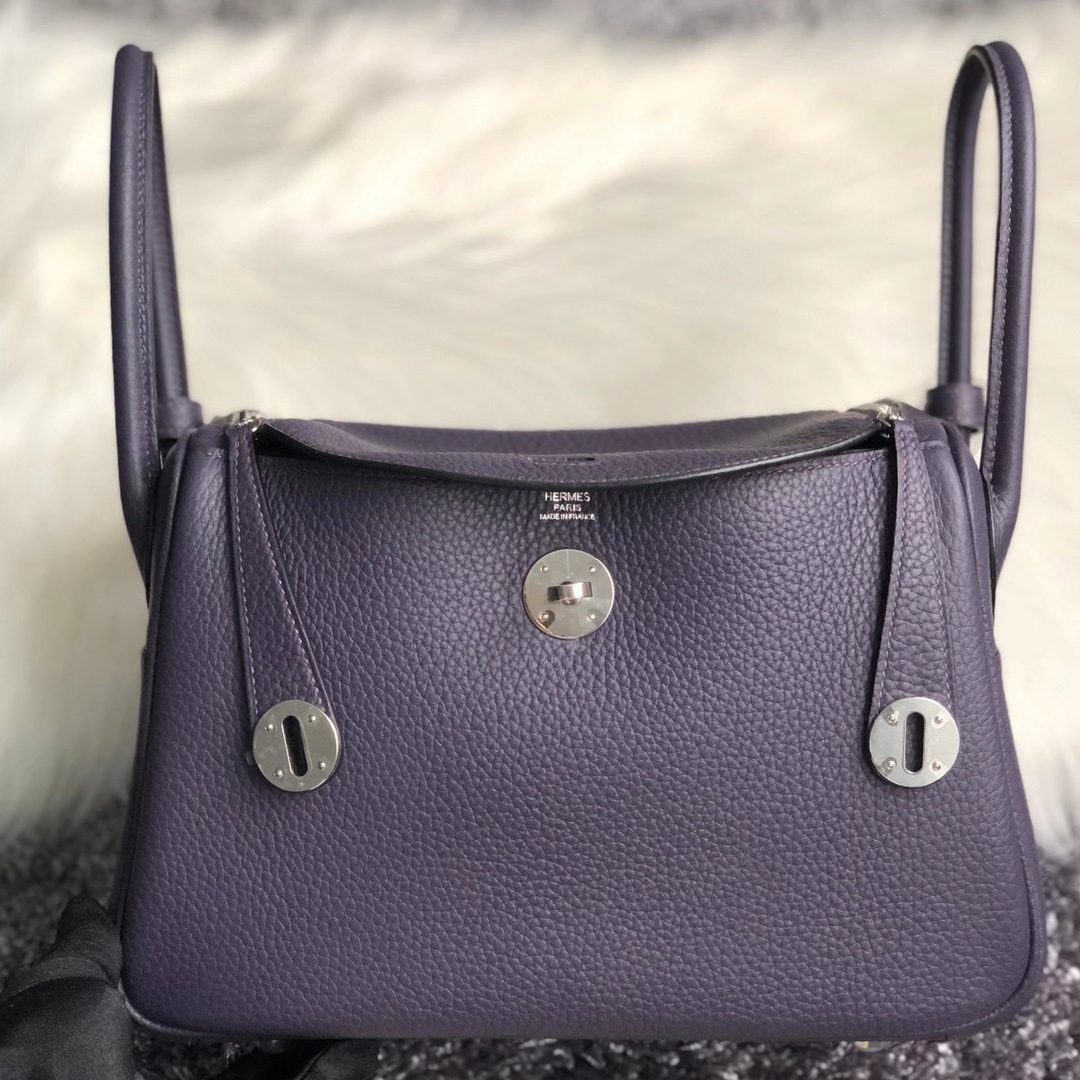 臺灣苗栗縣 彰化縣 南投縣 Taiwan Hermes Lindy 26cm Clemence 59 Raisin 葡萄紫