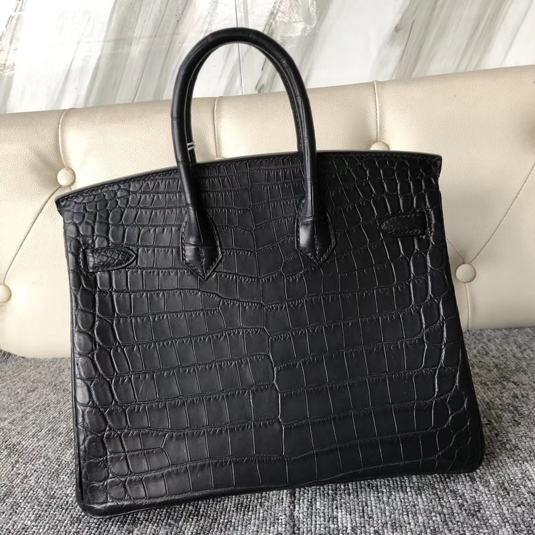 愛馬仕2021年新刻印 Z刻 新北市鶯歌區 Hermes Birkin 25cm 89 Noir 尼羅鱷魚