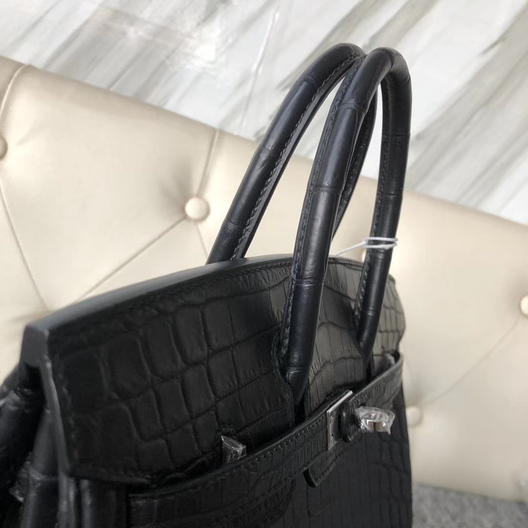 愛馬仕2021年新刻印 Z刻 新北市鶯歌區 Hermes Birkin 25cm 89 Noir 尼羅鱷魚