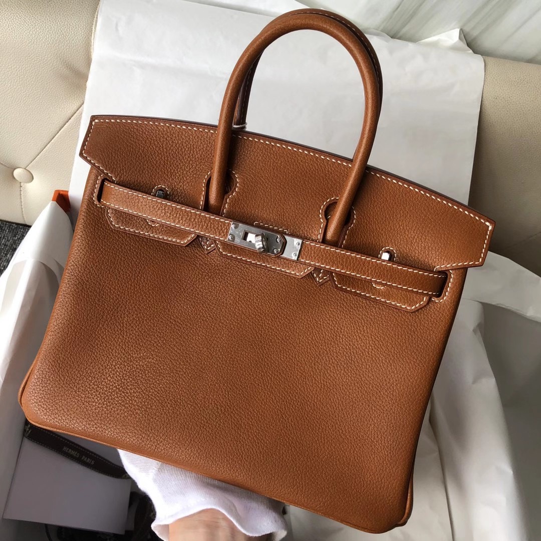 臺灣臺中市北區 Hermes Birkin 25cm Barenia Faubourg 馬鞍皮 CC34 Fauve