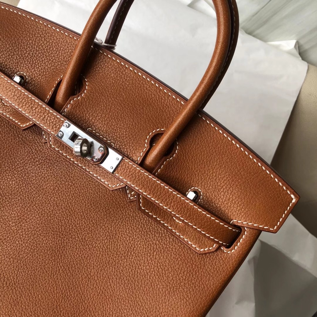 臺灣臺中市北區 Hermes Birkin 25cm Barenia Faubourg 馬鞍皮 CC34 Fauve