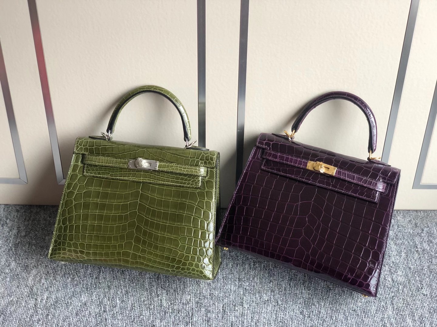 新北市淡水區愛馬仕包包 Hermes Kelly 25cm 6H Olive green 橄欖綠 尼羅鱷魚