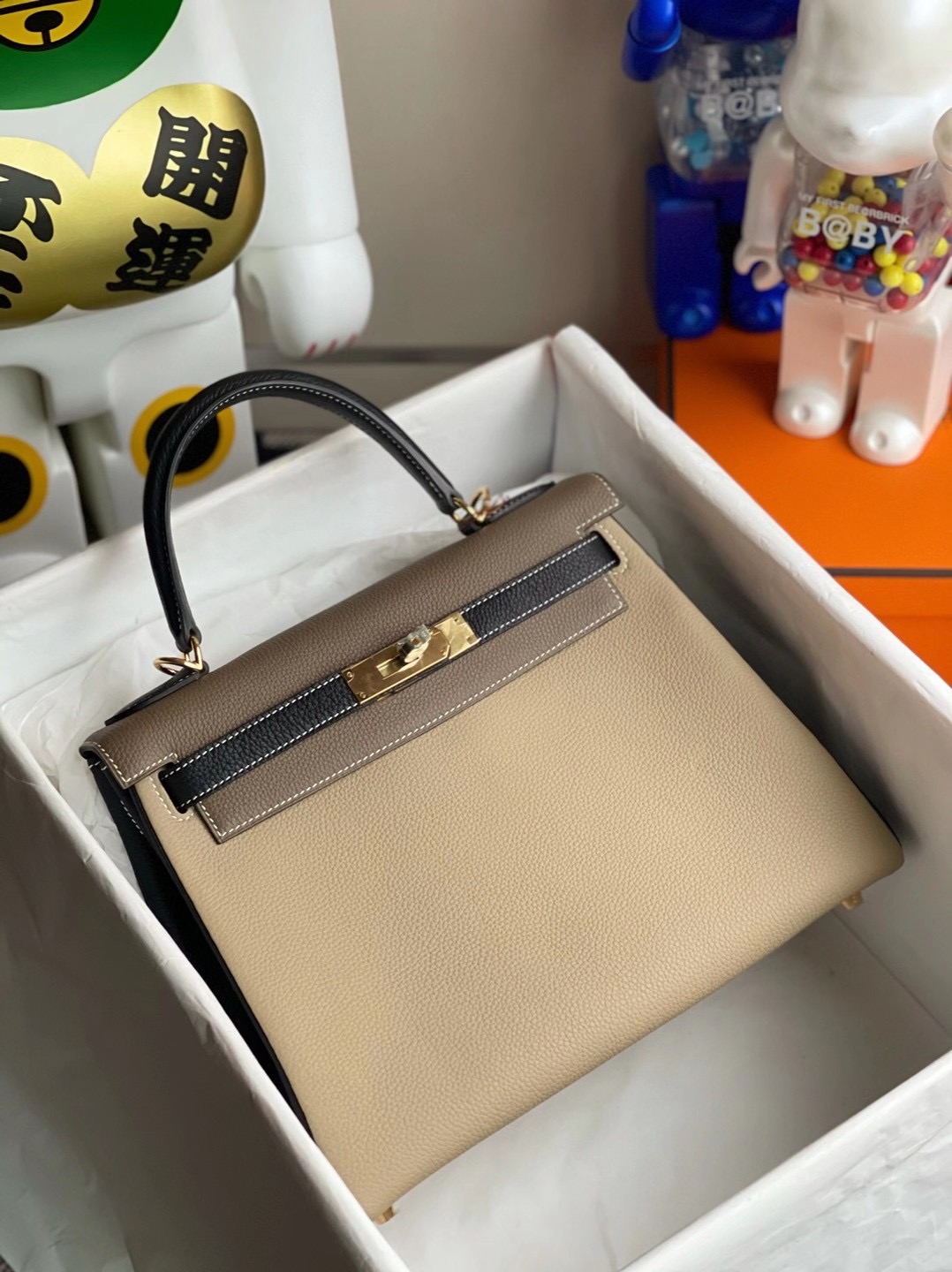 Hermes Kelly 28cm HSS Togo 81 Gris Tourterelle 89 黑色 Noir 18 etoupe 大象灰