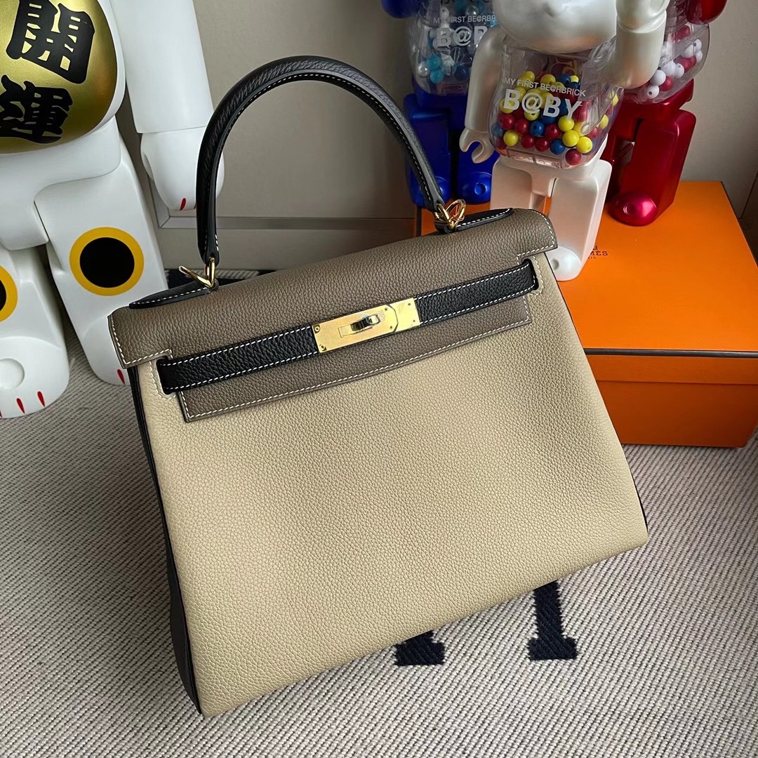 Hermes Kelly 28cm HSS Togo 81 Gris Tourterelle 89 黑色 Noir 18 etoupe 大象灰