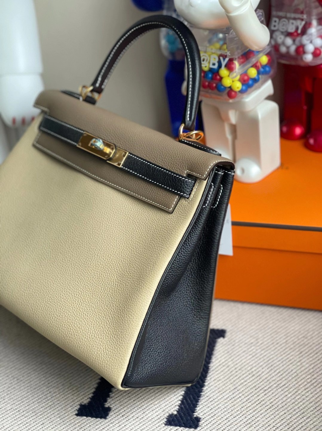 Hermes Kelly 28cm HSS Togo 81 Gris Tourterelle 89 黑色 Noir 18 etoupe 大象灰