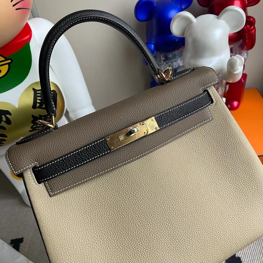 Hermes Kelly 28cm HSS Togo 81 Gris Tourterelle 89 黑色 Noir 18 etoupe 大象灰