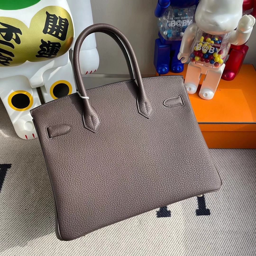 香港南區浅水湾 Hermes Birkin 30cm Togo CC47 chocolate 巧克力色 金扣