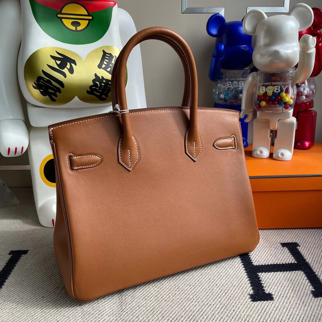 香港南區深水灣 Hermes Handbag Birkin 30cm Swift CK37 Gold 金棕色 銀扣