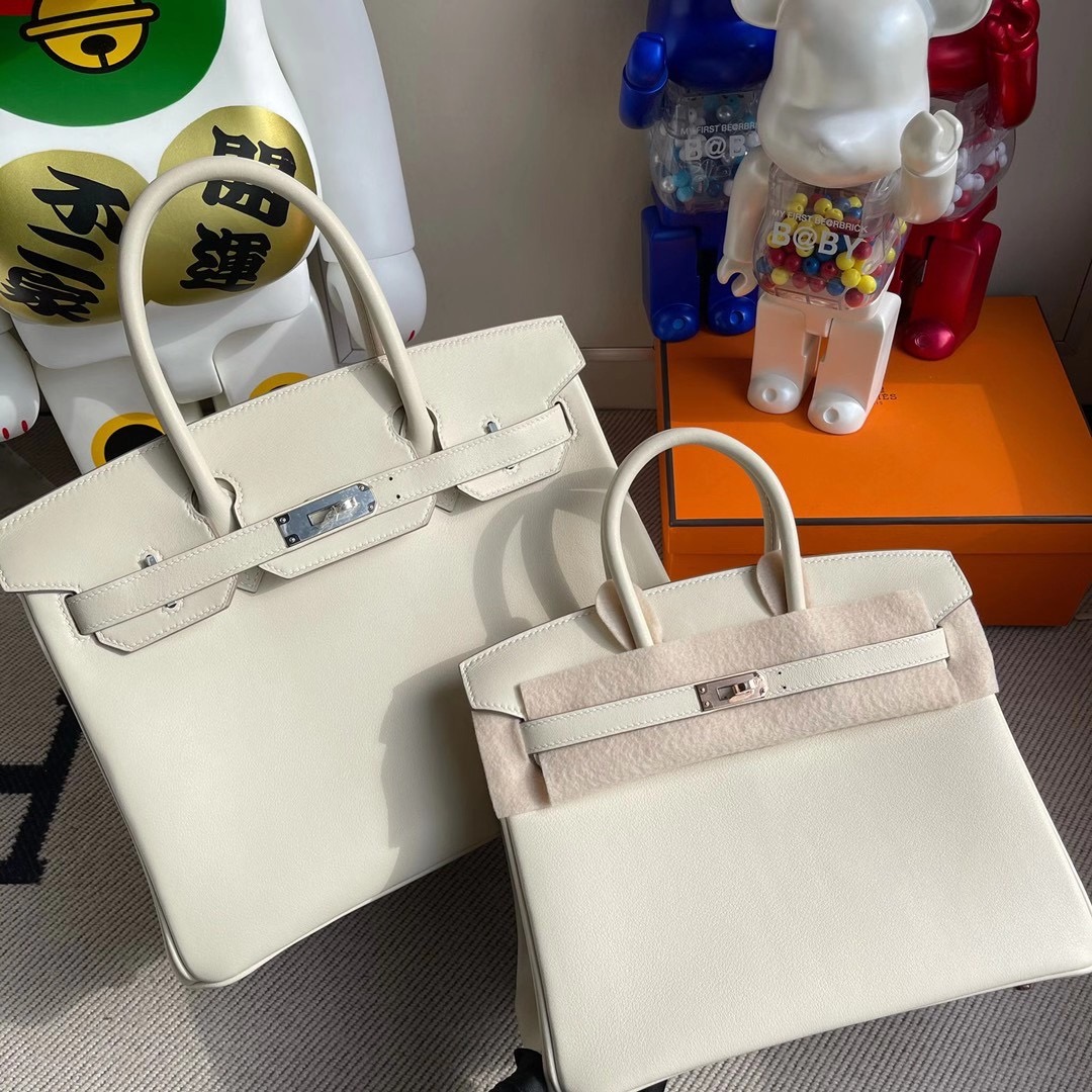 臺灣新北市林口區 Hermes Birkin 25cm CK10 Craie 奶昔白 禦用原廠 Swift calfskin 金扣