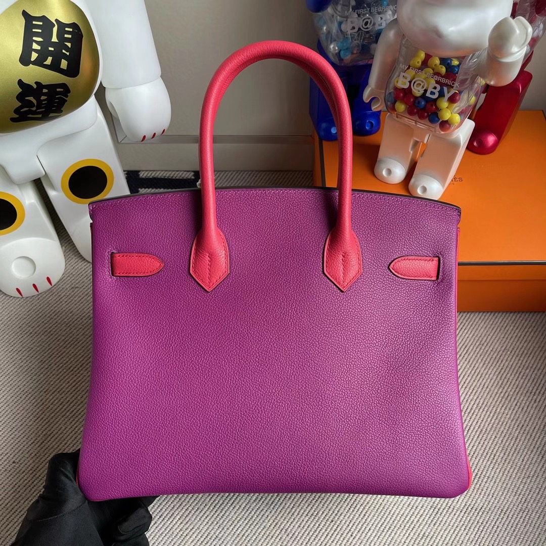 香港東區西河灣 Hermes Birkin 30cm HSS Evercolor P9 Anemone E5 Rose Tyren