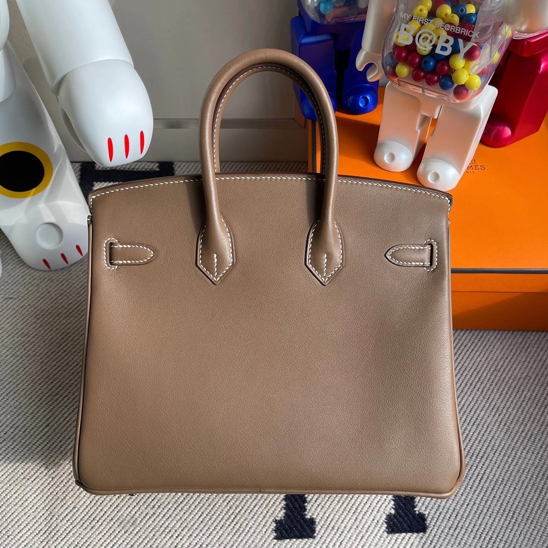 臺灣臺中市北區 愛馬仕鉑金包 Hermes Birkin 25cm CK18 Etoupe 大象灰 Swift calfskin