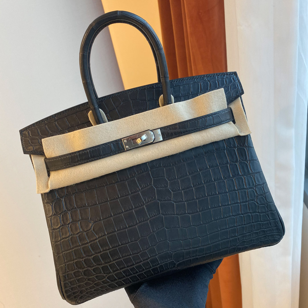 Hong Kong Island Hermes Birkin 25cm CK89 Noir 霧面兩點尼羅鱷魚 Matte Nilo Crocodile