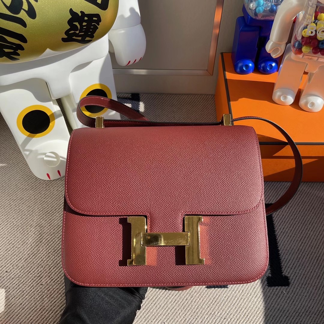 愛馬仕康斯坦斯歐洲價格 Hermes Constance 24cm Epsom CK55 Rouge H 愛馬仕紅