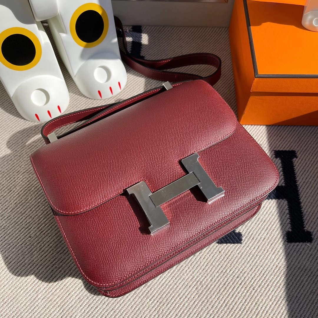 愛馬仕康斯坦斯歐洲價格 Hermes Constance 24cm Epsom CK55 Rouge H 愛馬仕紅