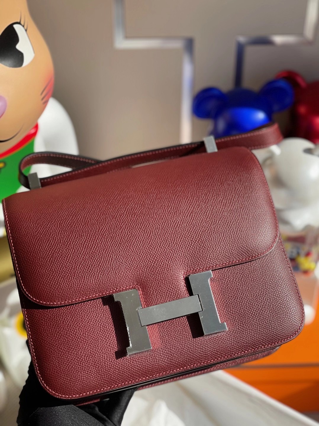 愛馬仕康斯坦斯歐洲價格 Hermes Constance 24cm Epsom CK55 Rouge H 愛馬仕紅