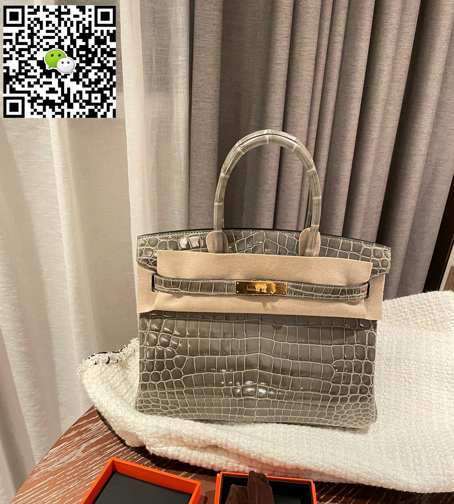 Hermes Birkin 30cm HSS Togo 81 Gris Tourterelle 斑鸠灰18 Etoupe 大象灰 银扣 马蹄印  全手工蜡线缝制