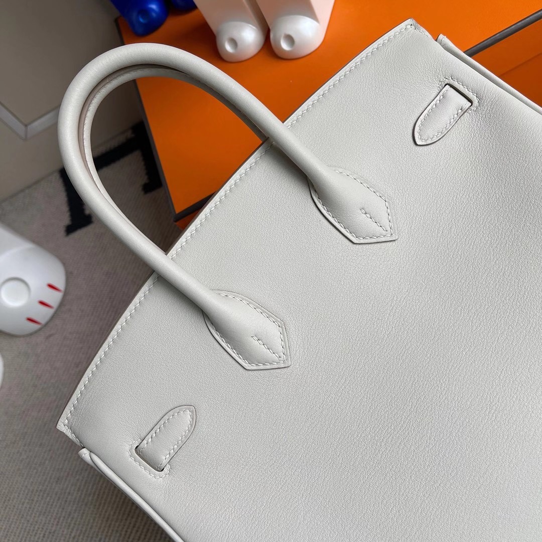 愛馬仕鉑金包刻印在哪個位置 2021年 Z刻 Hermes Birkin 25cm Swift 80 grey pearl 珍珠灰