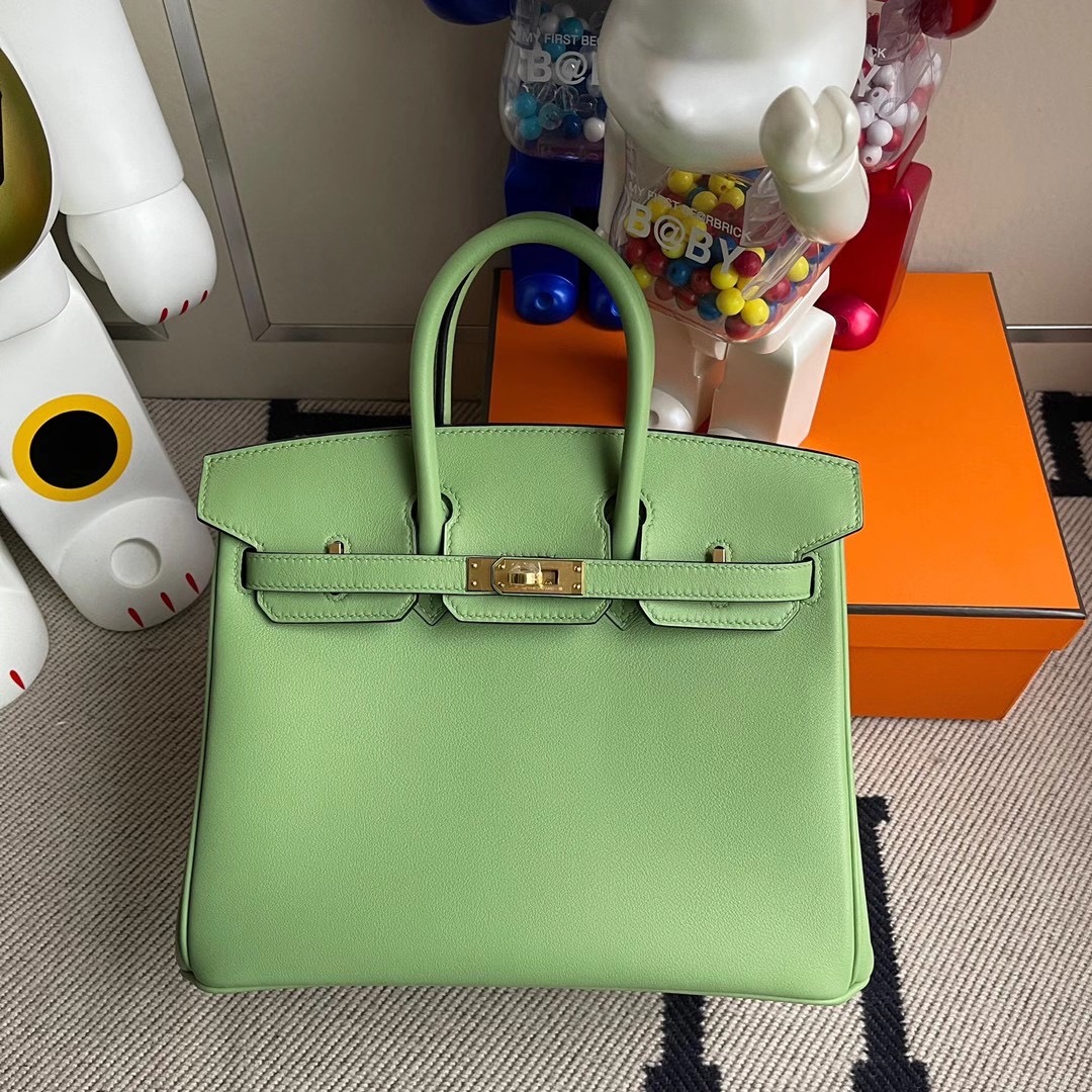 香港西貢區清水灣 愛馬仕鉑金包 Hermes Birkin 25cm Swift 3I Vert Criquet 牛油果綠