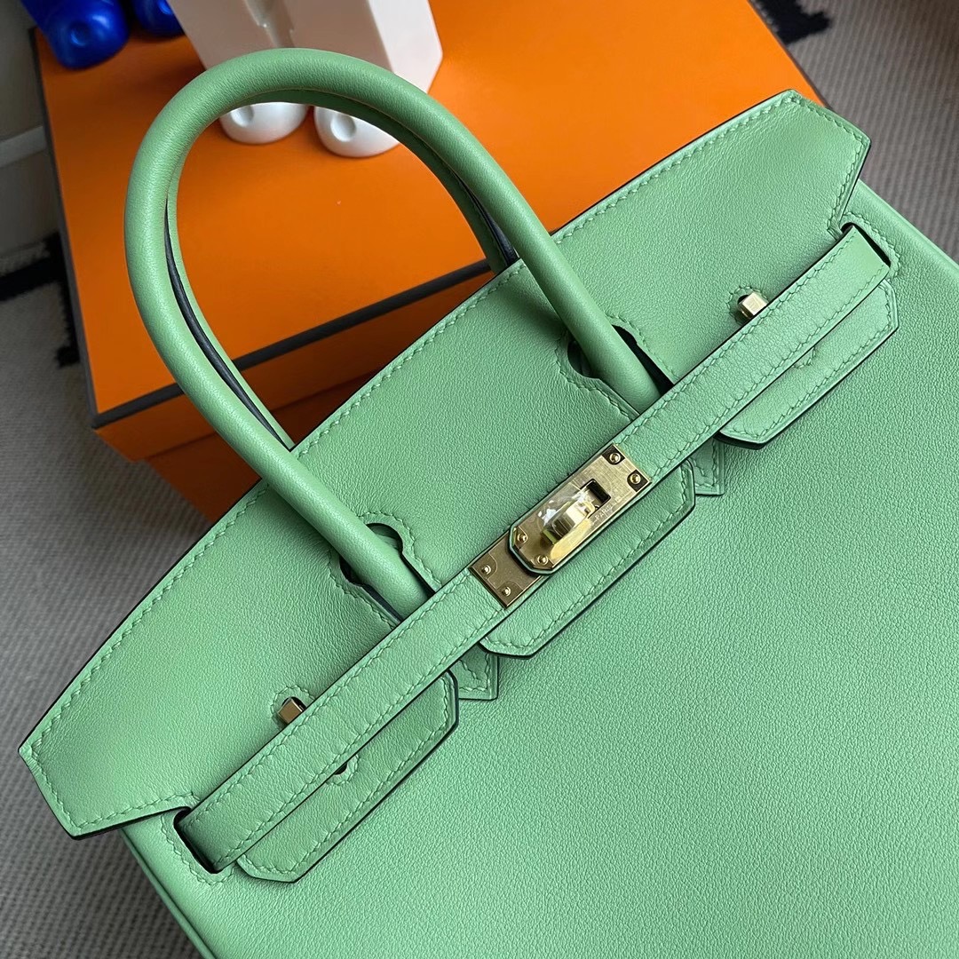 香港西貢區清水灣 愛馬仕鉑金包 Hermes Birkin 25cm Swift 3I Vert Criquet 牛油果綠