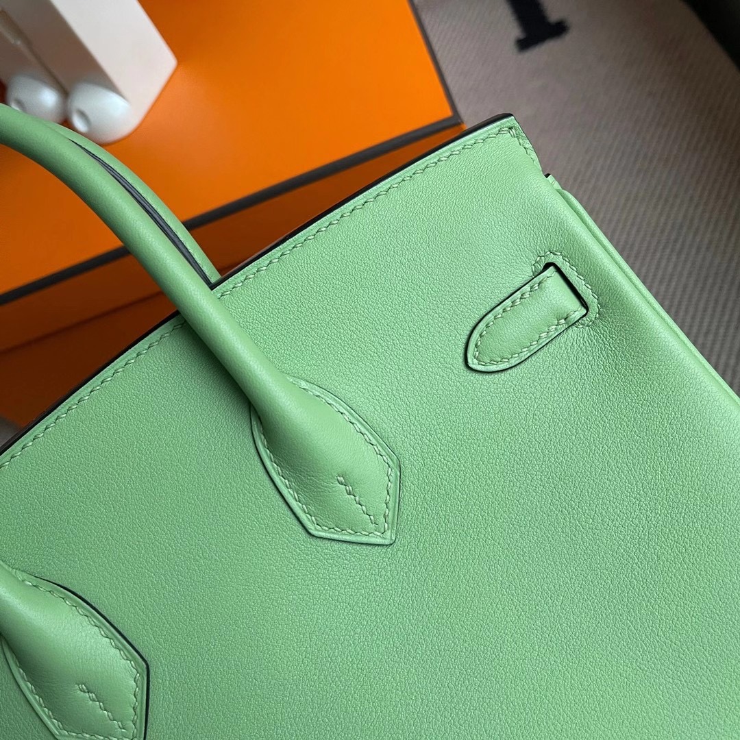 香港西貢區清水灣 愛馬仕鉑金包 Hermes Birkin 25cm Swift 3I Vert Criquet 牛油果綠