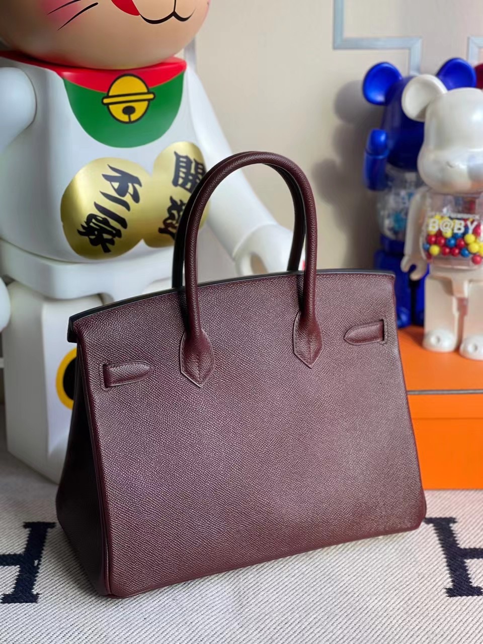 嘉義縣 屏東縣愛馬仕鉑金包 Hermes Birkin 30cm Epsom 57 波爾多酒紅 Bordeaux