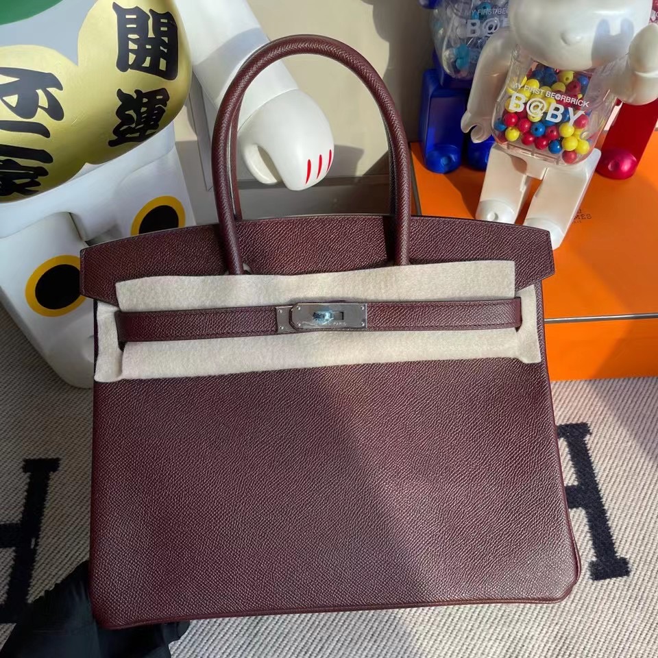 嘉義縣 屏東縣愛馬仕鉑金包 Hermes Birkin 30cm Epsom 57 波爾多酒紅 Bordeaux