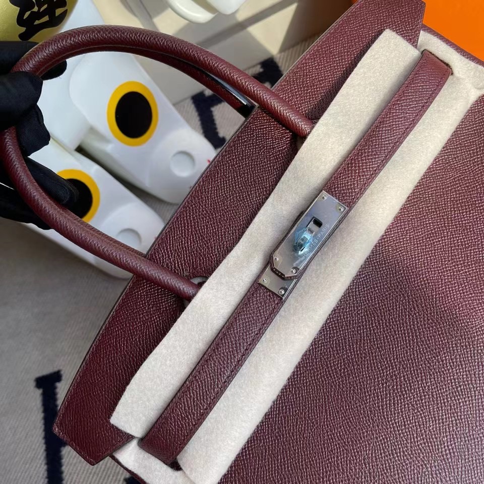 嘉義縣 屏東縣愛馬仕鉑金包 Hermes Birkin 30cm Epsom 57 波爾多酒紅 Bordeaux