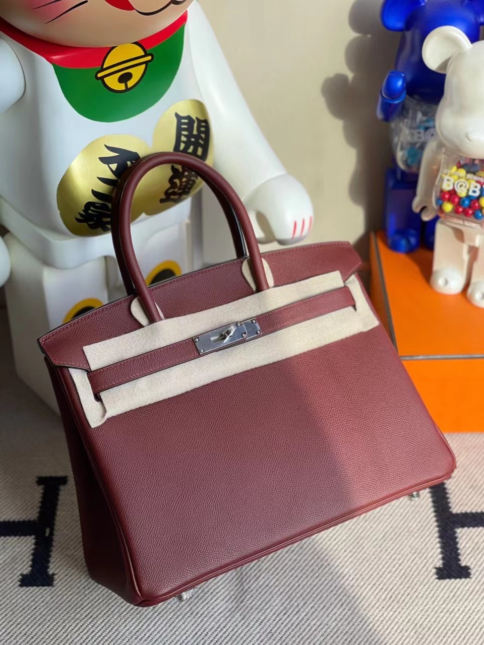 宜蘭縣 花蓮縣 愛馬仕鉑金包 Hermes Birkin 30cm Epsom CK55 Rouge H 愛馬仕紅