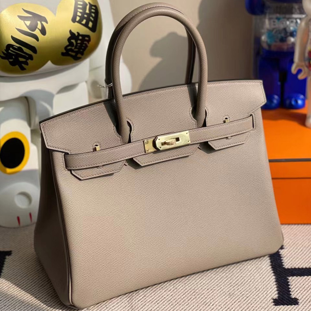 愛馬仕鉑金包2020年刻印 Y刻 Hermes Birkin 30cm Epsom M8 瀝青灰 Griss Asphalte