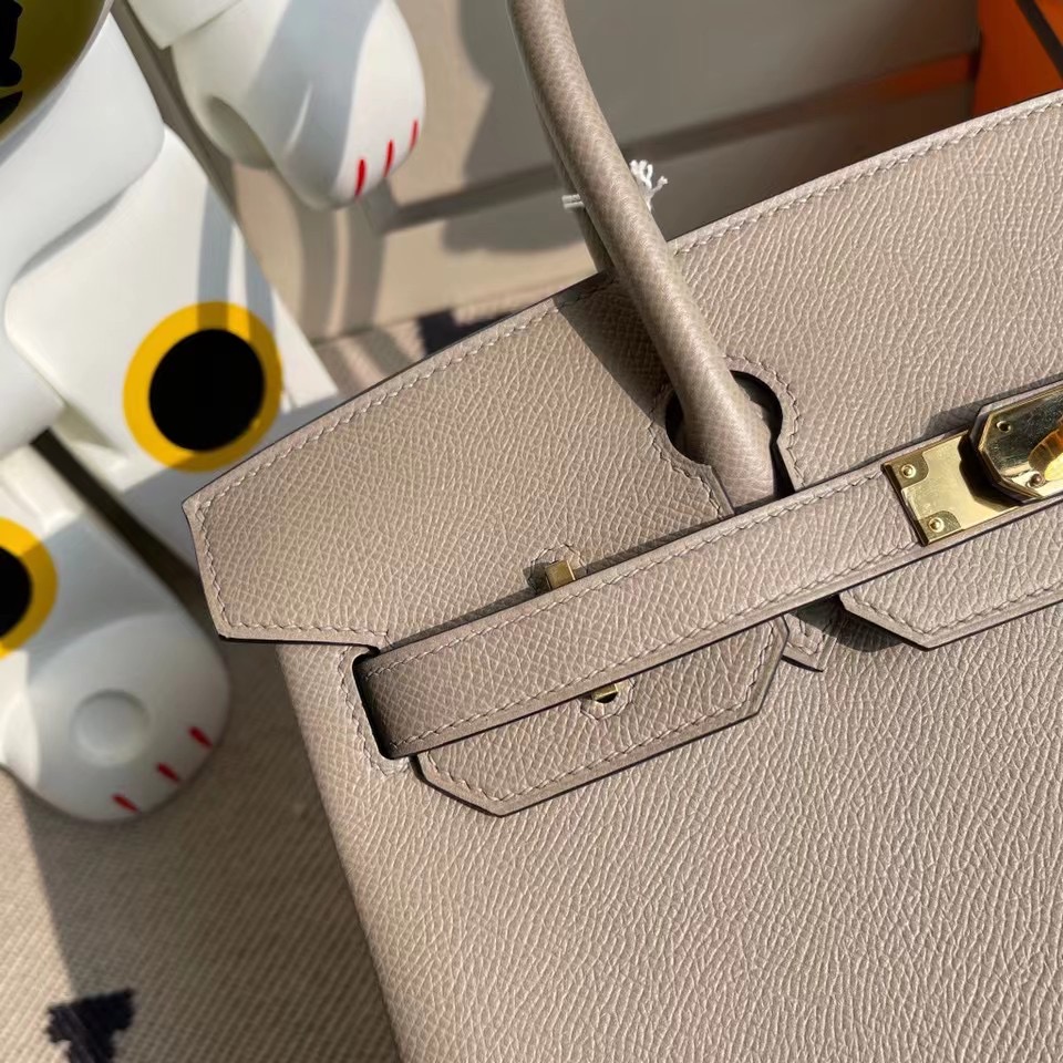 愛馬仕鉑金包2020年刻印 Y刻 Hermes Birkin 30cm Epsom M8 瀝青灰 Griss Asphalte