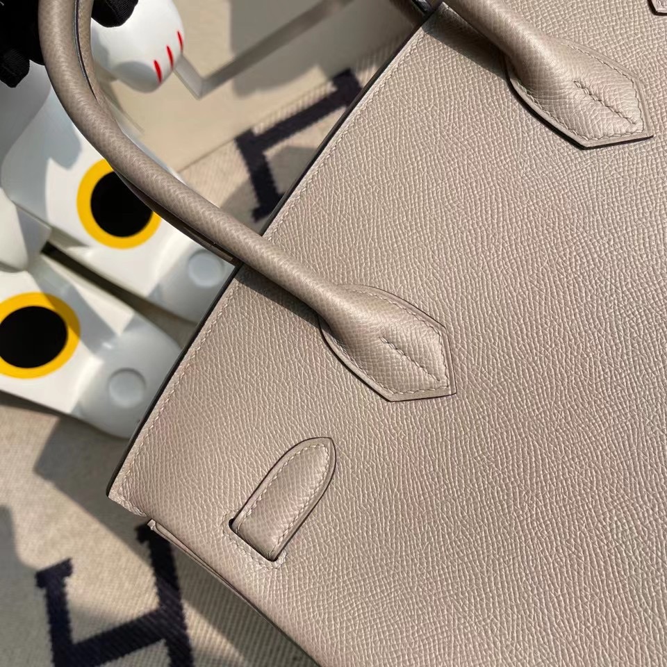 愛馬仕鉑金包2020年刻印 Y刻 Hermes Birkin 30cm Epsom M8 瀝青灰 Griss Asphalte