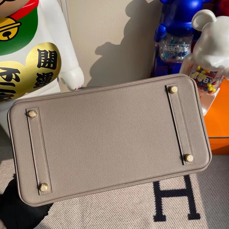 愛馬仕鉑金包2020年刻印 Y刻 Hermes Birkin 30cm Epsom M8 瀝青灰 Griss Asphalte