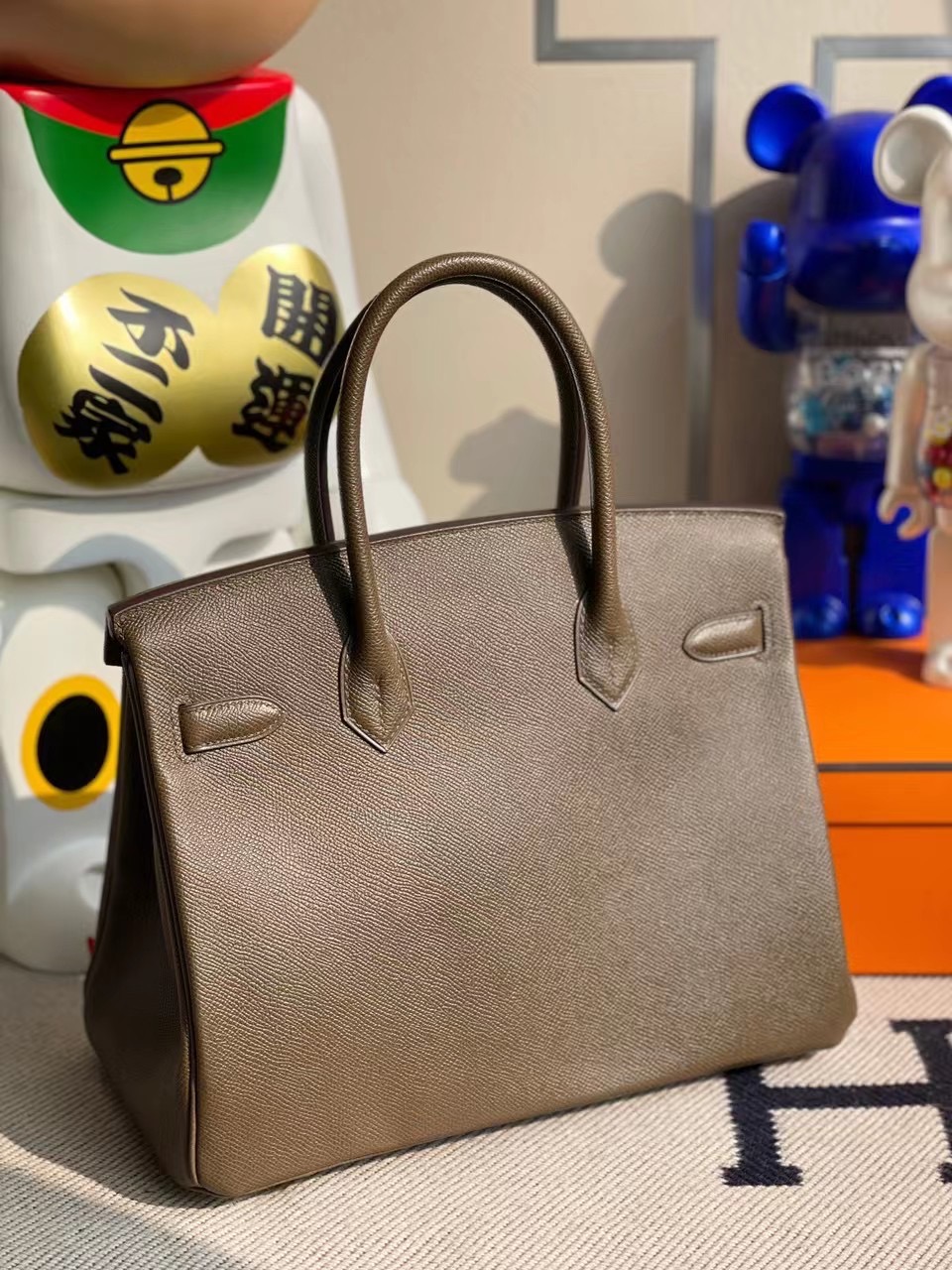 愛馬仕鉑金包2021年刻印 Z刻 Hermes Birkin 30cm Epsom 3G Alezan 栗子棕